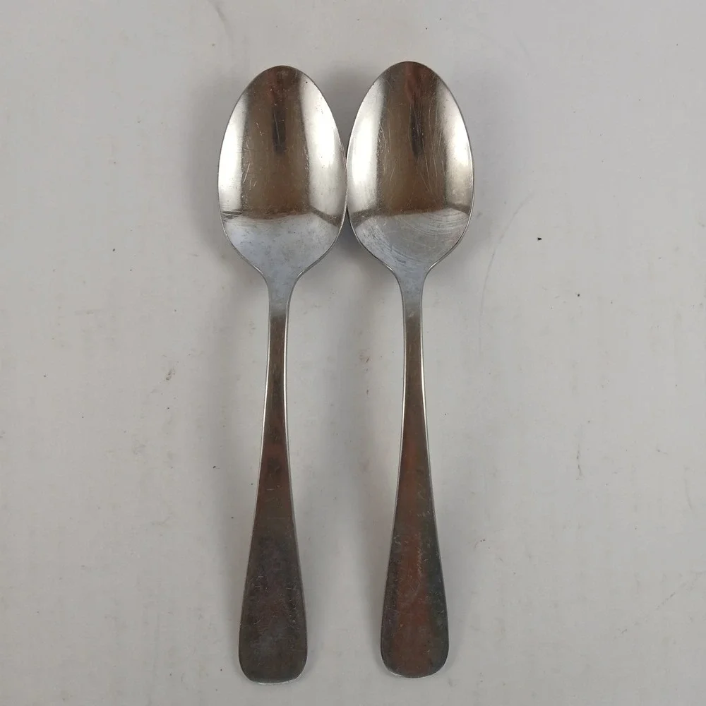 (2) Oneida ACCENT Stainless Oneidacraft Deluxe USA Glossy Silverware Flatware